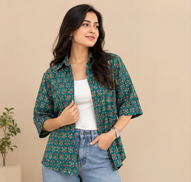 Geet Booti Print Shirt
